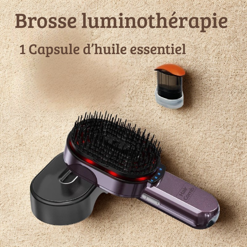 Brosse Thérapie Capillaire – Infrarouge & Diffusion Vapeur d'Huile