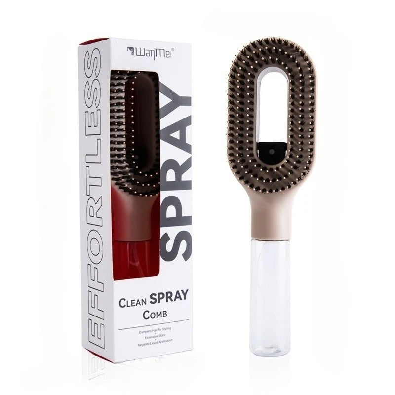 Brosse Spray 2-en-1 – Coiffage Structuré & Soin Personnalisé