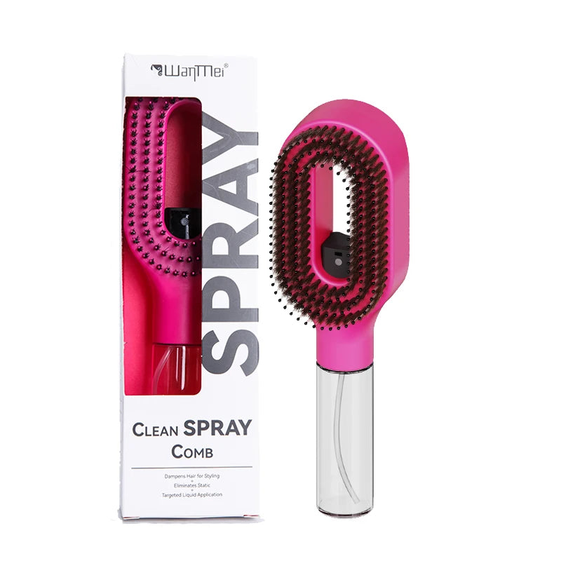 Brosse Spray 2-en-1 – Coiffage Structuré & Soin Personnalisé