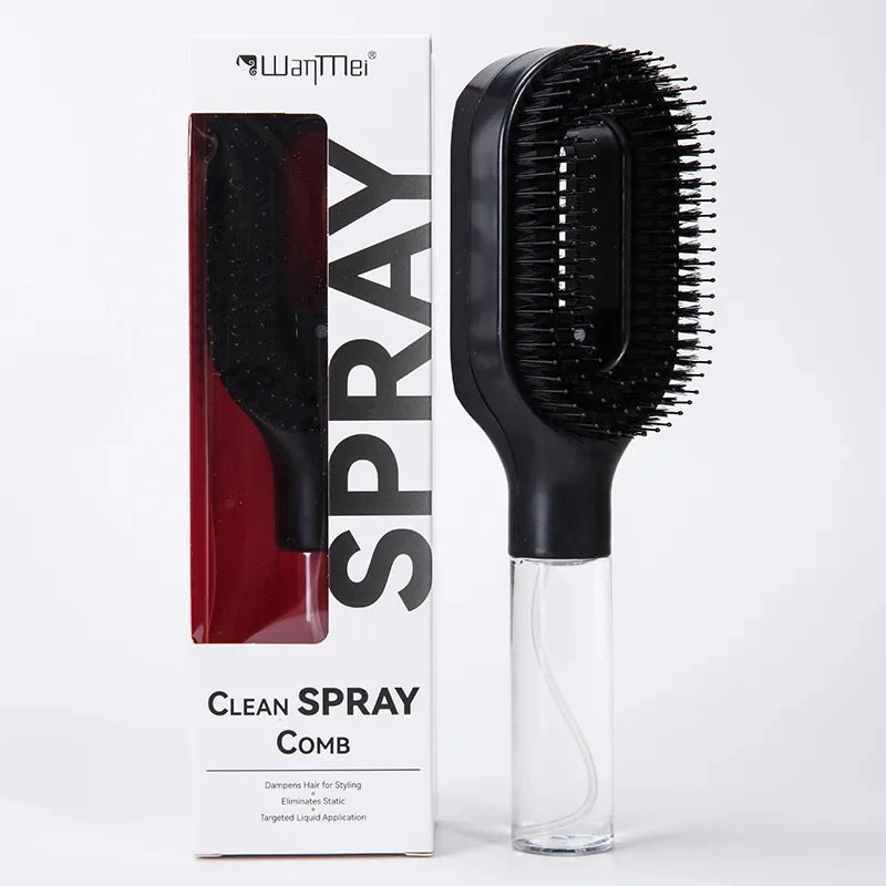 Brosse Spray 2-en-1 – Coiffage Structuré & Soin Personnalisé