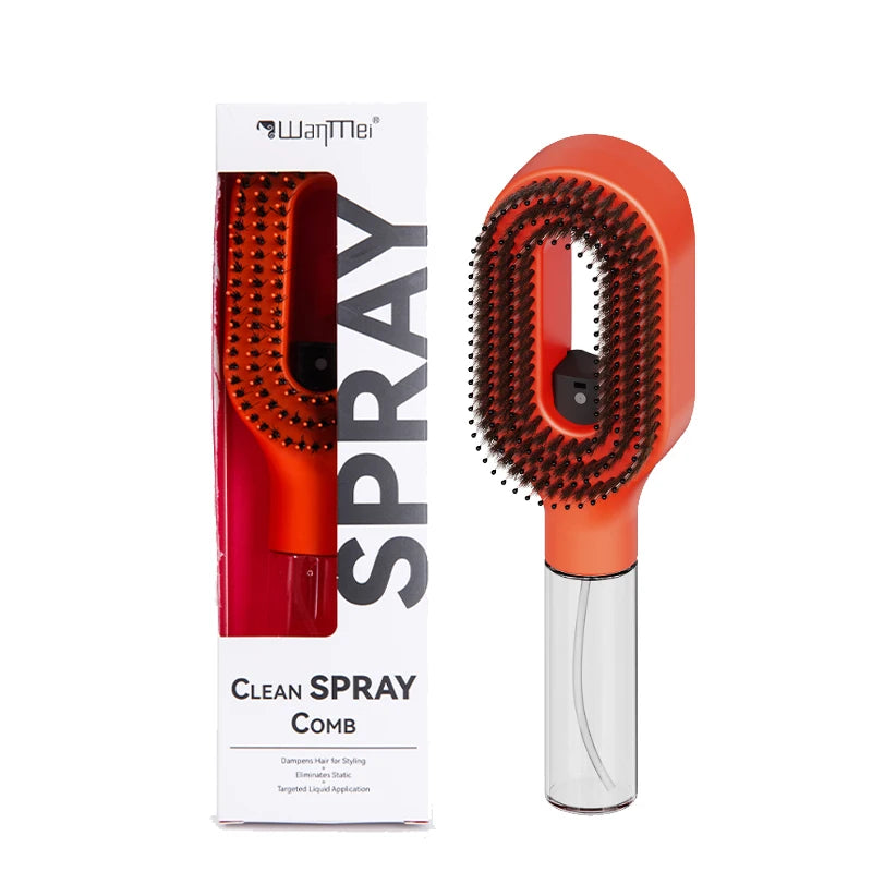 Brosse Spray 2-en-1 – Coiffage Structuré & Soin Personnalisé