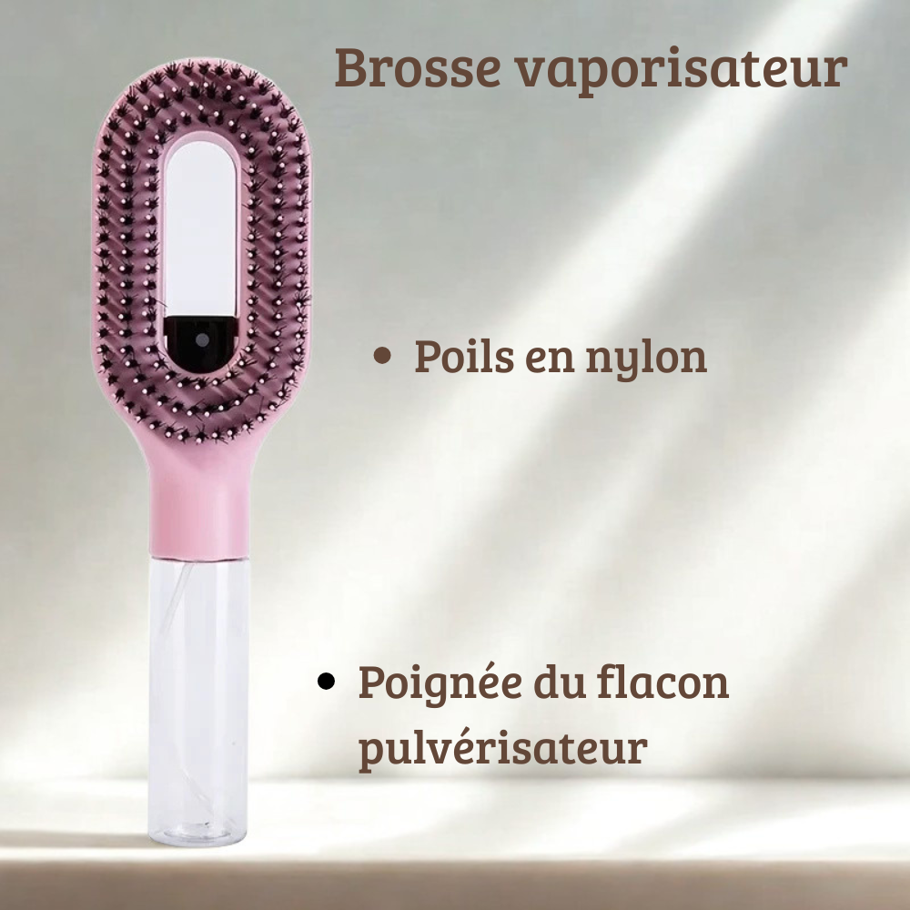 Brosse Spray 2-en-1 – Coiffage Structuré & Soin Personnalisé