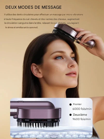 Brosse Thérapie Capillaire – Infrarouge & Diffusion Vapeur d'Huile