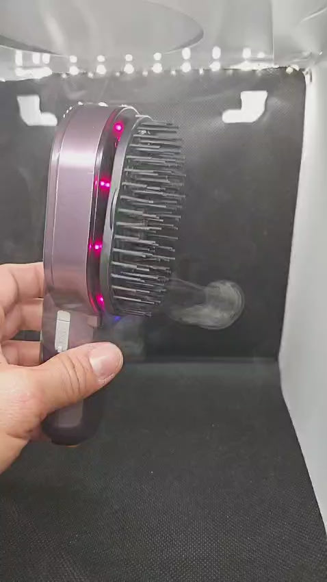 démonstration brosse diffusion vapeur d'huile